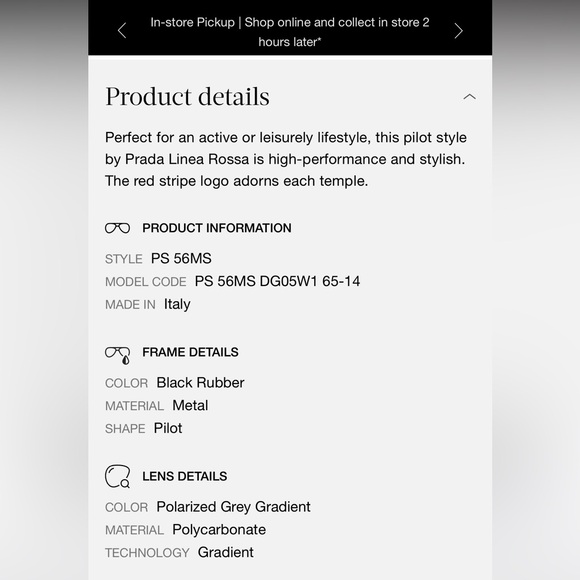 PRADA Linea Rossa Polarized Sunglasses - Picture 16 of 16